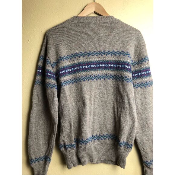 Vintage Jantzen Wool Blend Fair Isle Sweater - Made in USA (Size M) - Picture 5 of 12